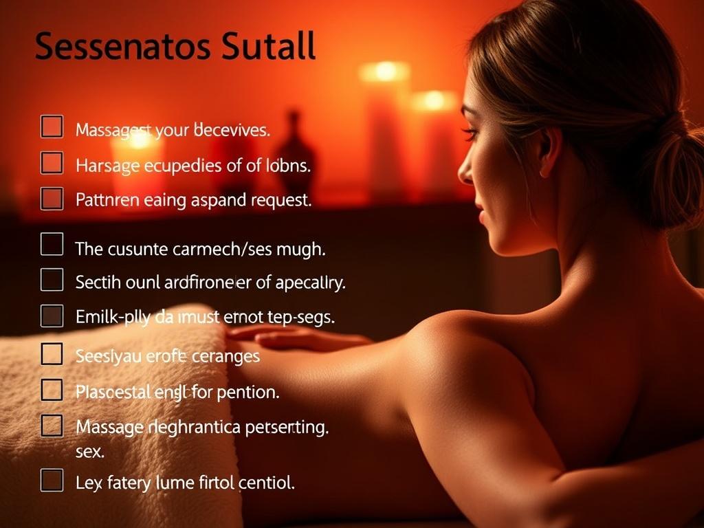 sensual sex massage. Essentials checklist