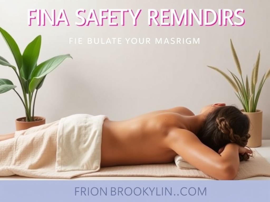 nuru massage brooklyn. Final Safety Reminders